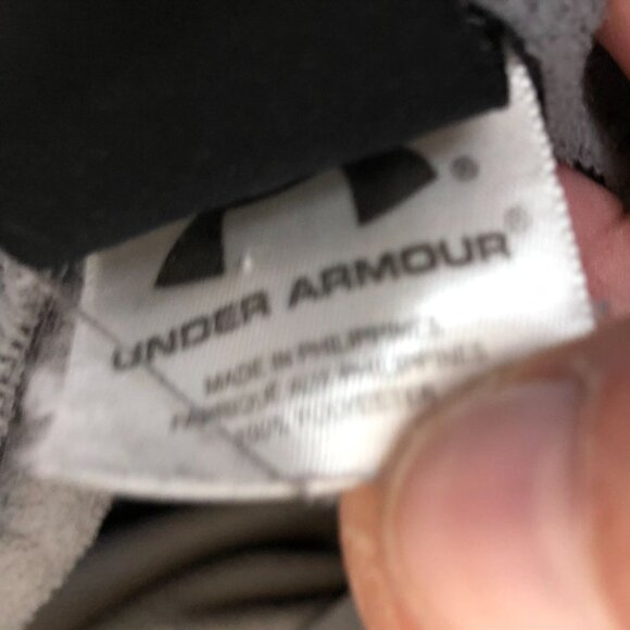 Under Armour Mens Sweatpants Medium Straight Ankle Zip Gray Fleece Activewear - Picture 8 of 15